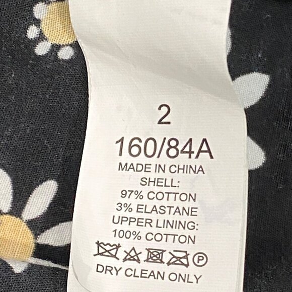 Kate Spade Daisy Dots Vineyard Dress floral tiered babydoll mini dress size 2 - Picture 10 of 13